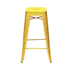 Tabouret haut métal (noir ou jaune)